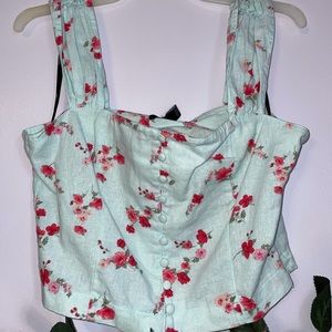 Floral Crop Top NWT